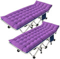 2 Pack Camping Cot with Mattress, Sleeping Cots for Adults by NESDCC