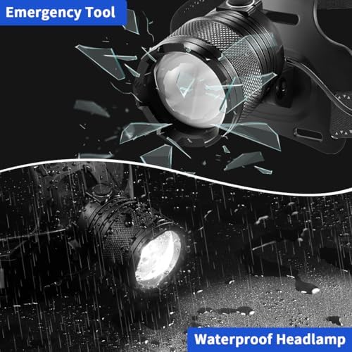 Staaricc 2Pack Super Bright LED Rechargeable Headlamp, Head lamp for Adults - Image 6