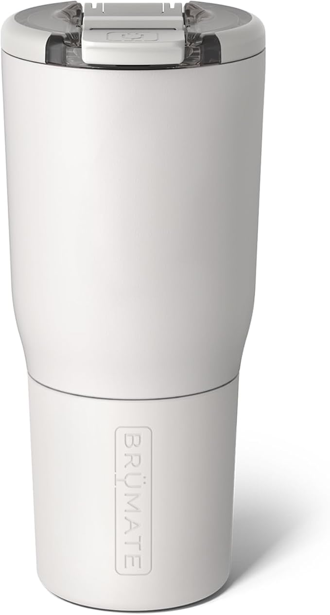 BrüMate Nav 25oz 100% Leak Proof Insulated Travel Tumbler with Magnetic BevLock™ Lid - Double Wall Cup-Holder Friendly Stainless Steel Mug (Dune) by Br%C3%BCMate