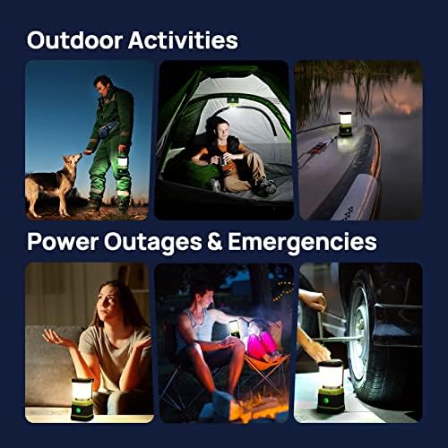 Consciot 1000LM Battery Powered LED Camping Lantern, 4 Light Mode, Dimmable - Image 7