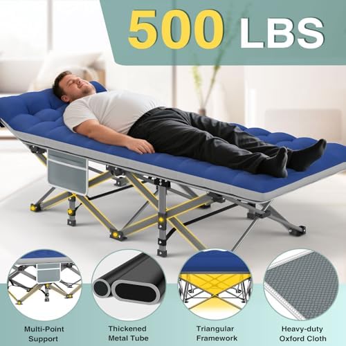 ZENPETIO Folding Camping Cot for Adults, 28" Heavy-Duty Portable Cots Bed - Image 5