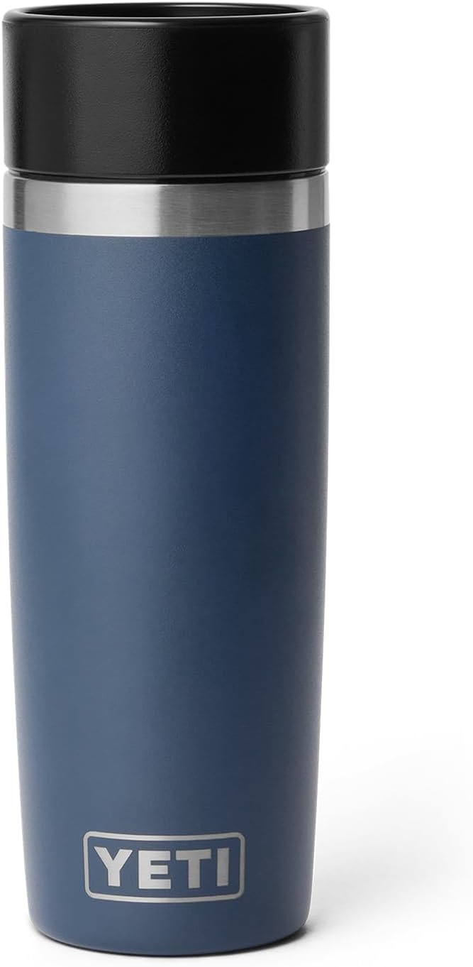 YETI Rambler 16 oz Travel Bottle, Stainless Steel, Vacuum Insulated with Leakproof Commuter Cap, Navy - Image 5
