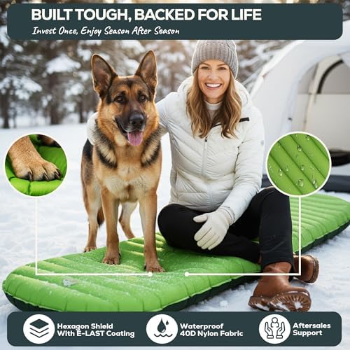 Gear Doctors ApolloAir 5.2 R-Value [25oz] Ultralight Insulated Inflatable Camping Sleeping Pad — Backpacking Sleeping Pad — Camping Mattress Compact Lightweight for Hiking—Air Mattress for Backpacking - Image 5