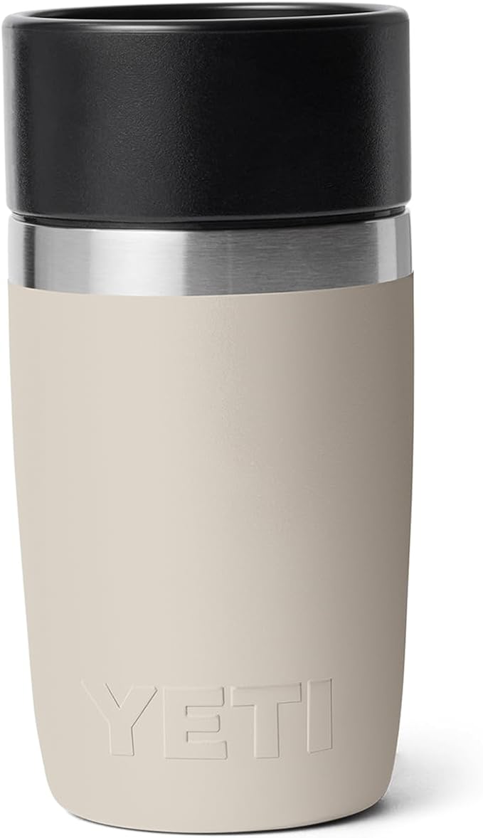 YETI Rambler 8 oz Travel Bottle, Stainless Steel, Vacuum Insulated with Leakproof Commuter Cap, Cape Taupe - Image 5
