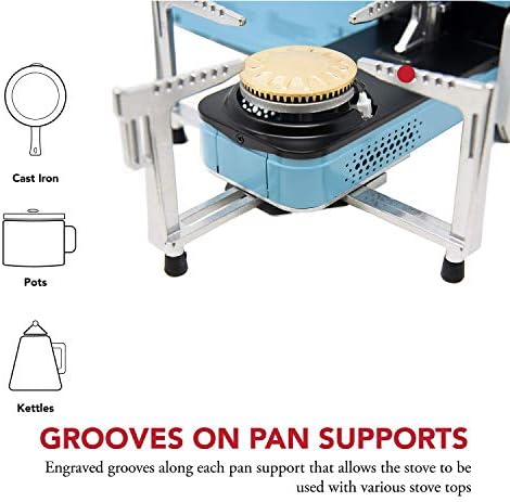 Gas One GS-8300 - Camp Stove Compact Butane Stove with Carrying Case - Foldable Portable Stove - Image 6