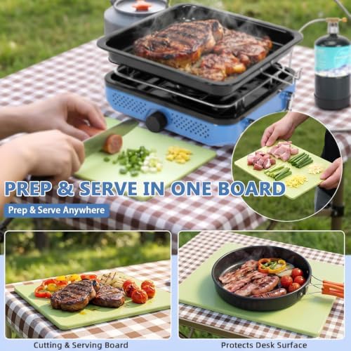 Hisencn single burner camp stove with Grill Pan for Camping,RV Essentials - Image 4