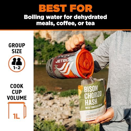 Jetboil Flash Portable Fast Boil Stove for Camping and Backpacking with 1-Step Auto Ignition, Propane/Isobutane Burner with Cooking Cup - Image 3