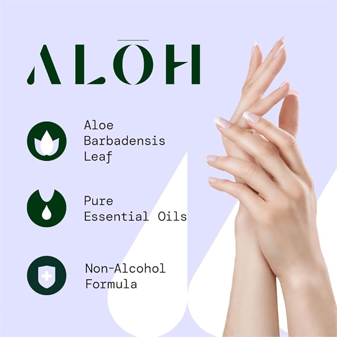 ALŌH Peppermint Eucalyptus + Aloe Sanitizing Hand Wipes - Image 6