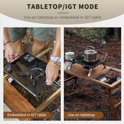 Naturehike Camping Gas Stove for IGT Table, Folding Isobutane Stove with Carry Bag, Portable Camp Stove for Outdoor Car Camping Cooking Tailgating - Image 3