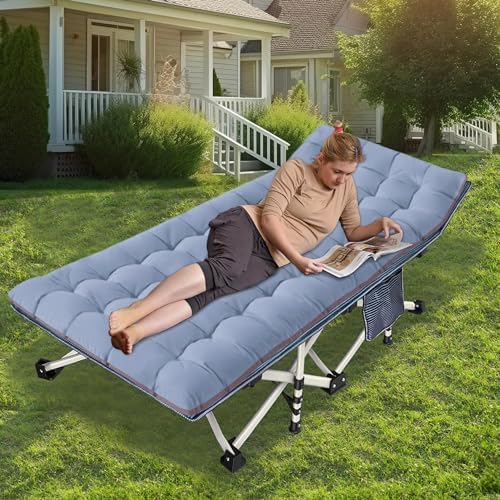 32" Width 2 Pack XXL Cot, Camping Cot with Mattress Comfortable - Image 5