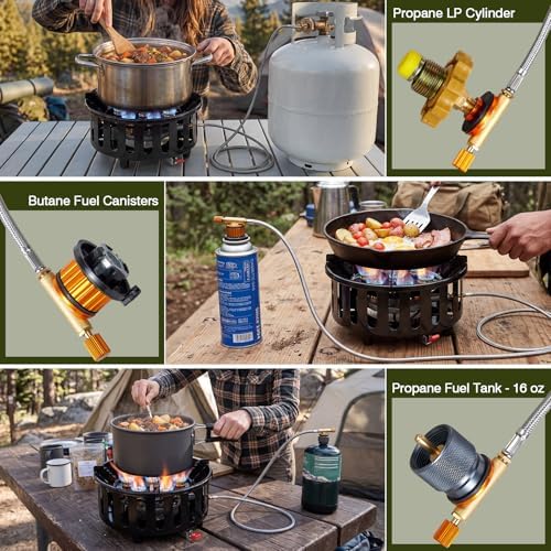 BESTFIRE 72000 BTU High Output Windproof Propane Gas Stove Piezo Ignition - Image 4