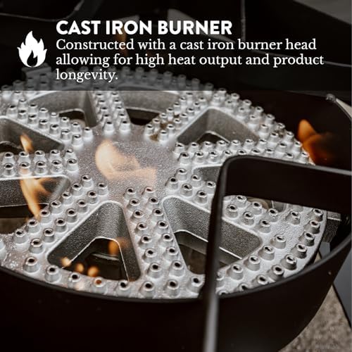 GasOne 200K BTU Propane Burner – Heavy-Duty Propane Stove – Outdoor Burner with Adjustable 0-20Psi Regulator and Steel Braided Hose – Ideal for Home Brewing, Turkey Fry - Image 5