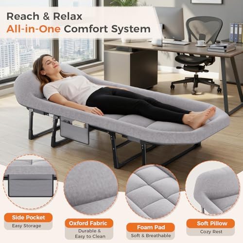 NEWBULIG Camping Cots for Adults, Camping Cot with Mattress - Image 6