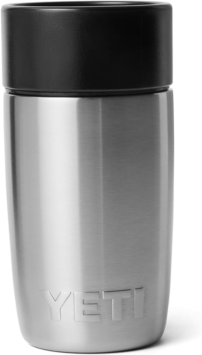 YETI Rambler 8 oz Travel Bottle, Stainless Steel, Vacuum Insulated with Leakproof Commuter Cap, Stainless by YETI