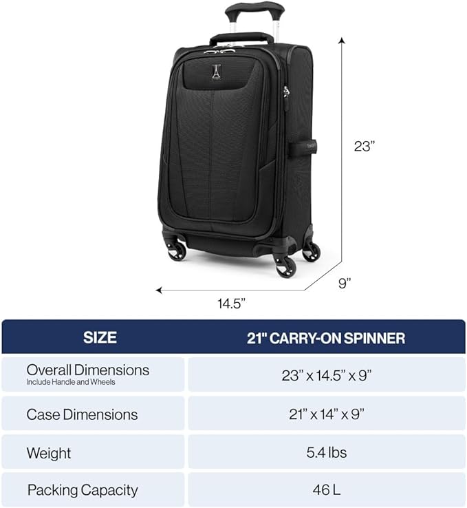 Travelpro Maxlite 5 Softside Expandable Carry-On Luggage - Image 2