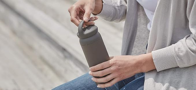KINTO 21096 Dayoff Tumbler, 16.9 fl oz (500 ml), Dark Gray, Double Wall Vacuum Construction, Thermal and Cold Insulation, Water Bottle - Image 5