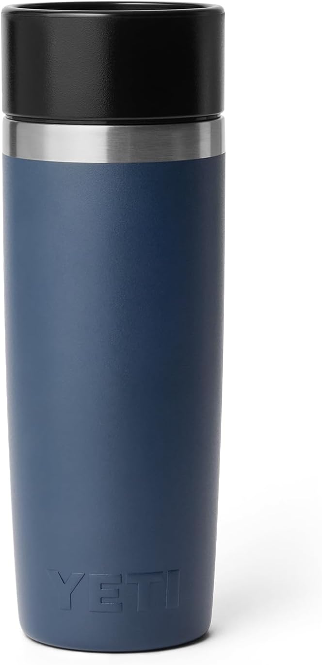 YETI Rambler 16 oz Travel Bottle, Stainless Steel, Vacuum Insulated with Leakproof Commuter Cap, Navy - Image 7