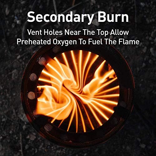 Solo Stove Campfire Camping Stove Portable Stove for Backpacking Outdoor Cooking Great Stainless Steel Camping Backpacking Stove Compact Wood Stove Design-No Batteries or Liquid Fuel Canisters Needed - Image 5