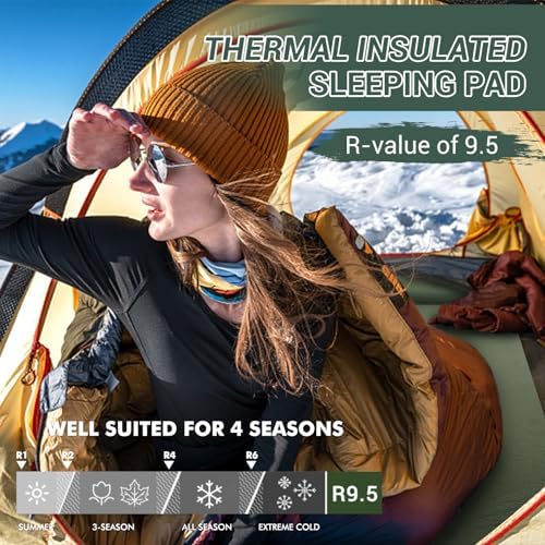 Elegear Self Inflating Sleeping Pad with Pillow 26D Memory Foam 3.15" - Image 4