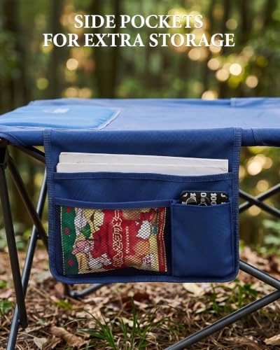 41" Wide Folding Camping Cot, 500lbs Heavy Duty Cots for Adults Big & Tall - Image 5