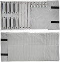 Velvet Travel Jewelry Case Roll Bag Organizer by SCIKHEFT