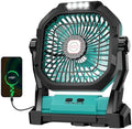 Camping Fan Rechargeable, 20000mAh Battery Powered Portable Fan with LED Light, 4-Speed 180° Adjustable, Camping Essentials for Tent, Travel, Car, Outdoor, Indoor, BBQ, Fishing, Jobsite - Blue by Unknown
