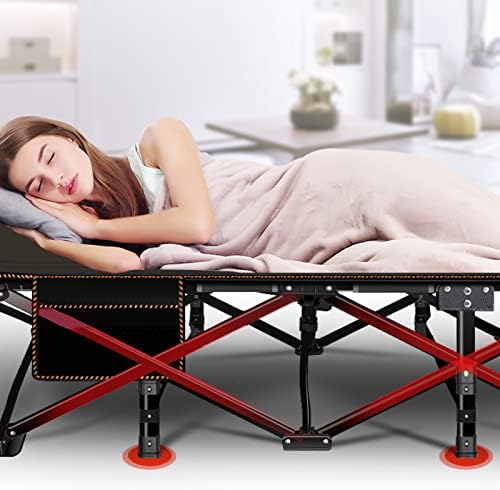 DoCred Folding Camping Cot with Mattress, 2 Pack Heavy Duty Folding Cot - Image 3