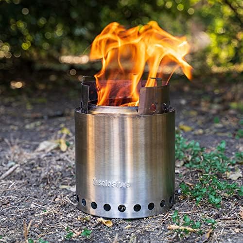 Solo Stove Campfire Camping Stove Portable Stove for Backpacking Outdoor Cooking Great Stainless Steel Camping Backpacking Stove Compact Wood Stove Design-No Batteries or Liquid Fuel Canisters Needed - Image 4