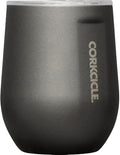 Corkcicle Stemless Wine Tumbler - Keeps Drinks Cold for 6 Hours - Triple-Insulated Stainless Steel - Non-Slip Base - Summer Drinkware Gift - Keeps Drinks Ice Cold - 12 oz - Ceramic Slate by Corkcicle