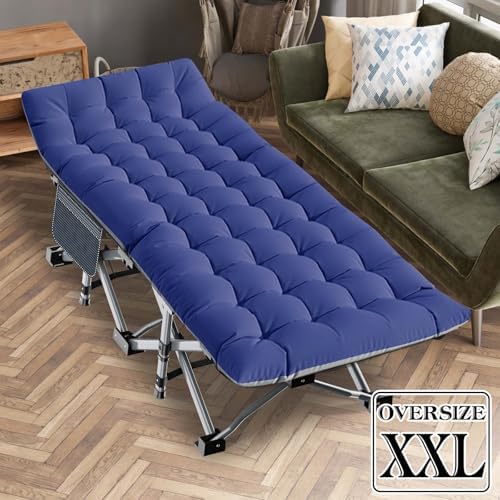 LILYPELLE Oversized XXL Folding Camping Cot, 32" Heavy Duty Sleeping Cots - Image 2