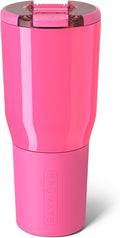 BrüMate Nav 35oz 100% Leak Proof Insulated Travel Tumbler with Magnetic BevLock™ Lid - Double Wall Cup-Holder Friendly Stainless Steel Mug (Neon Pink) by Br%C3%BCMate