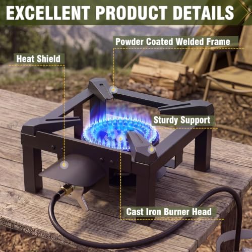 BESTFIRE Propane Burner 100K BTU for Outdoor Cooking - Image 3