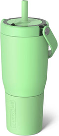 BrüMate Resa 25oz 100% Leakproof Travel Tumbler with Handle & Straw | Flexible SoftSip Straw | Silicone Sleeve for Durability | Stainless Steel | Cup Holder & Travel Friendly Water Bottle | (Kiwi) by Br%C3%BCMate