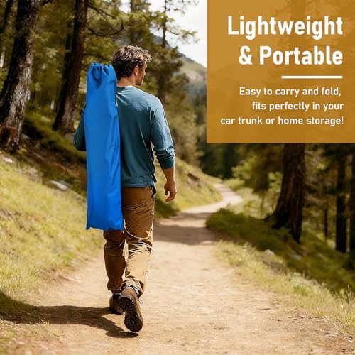 HOMSUPPLIE'S Folding Camping Cot,Outdoor Portable Camp Bed, Sleeping Cots with Carry Bag (Blue) - Image 6