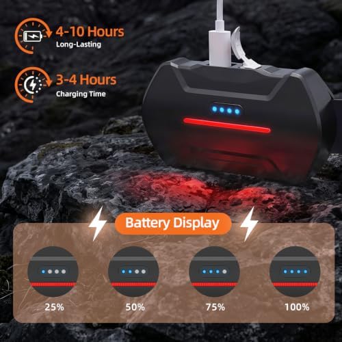 MIOISY Led Headlamp Rechargeable 3 Pack, Super Bright Headlight Flashlight - Image 5