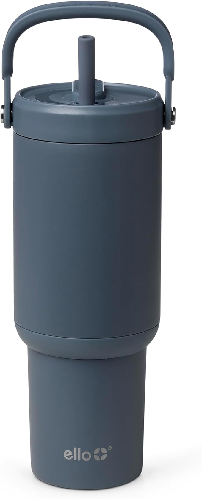 Ello Oasis Go+ 26oz Tumbler with Top Handle and Retracting Straw | Reusable Insulated Stainless Steel Cup, 100% Leakproof Water Bottle, 24 Hours Cold, Cup Holder Friendly For Travel | Horizon by Ello