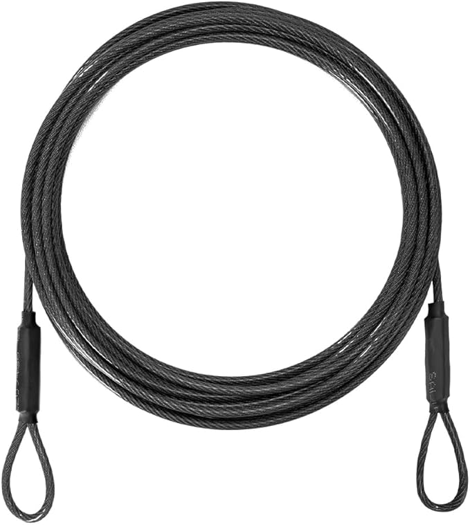 3.3mm Outdoor Travel Stainless Steel Security Cable-10ft Luggage Lock Safety by MiMetty
