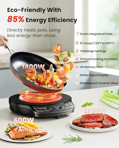 Nuwave Portable Induction Cooktop Diamond with Probe, 100°F to 500°F - Image 2