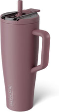 BrüMate Era Flip 40oz Tumbler with 100% Leakproof Covered Straw Lid | Hygienic Covered Straw | Insulated Stainless Steel Water Bottle with Handle | Cup Holder Friendly | BPA-Free (Rose Taupe) by Br%C3%BCMate