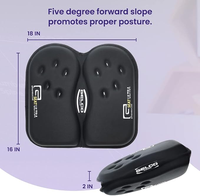 GSeat Ultra Orthopedic Gel and Foam Seat Cushion - Image 4