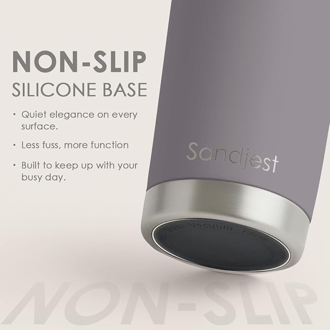 SANDJEST Gray Tumbler 20oz Stainless Steel Double Wall Vacuum Insulated, Travel Coffee Cup, Gifts for Men Women Birthday Christmas - Image 4