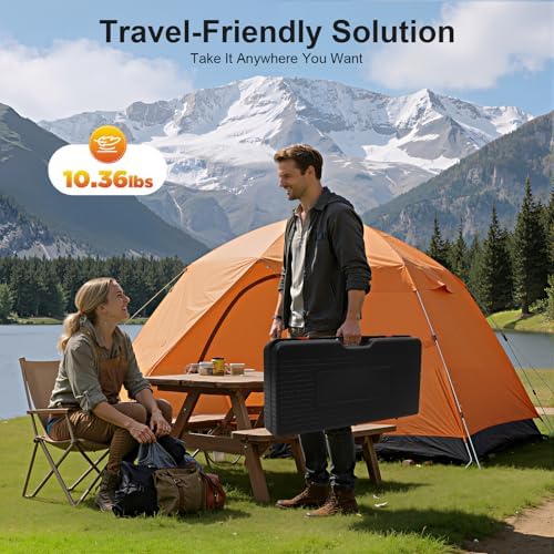 2-Burner Portable Camping Stove, Butane Camping Stove with Non-sticking Grill Tray, Outdoor Travel Camp Stove for Camping, BBQ, Home - Image 6
