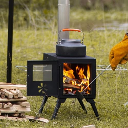 Camping Stove Wood Burning Stove (Gray) - Image 6