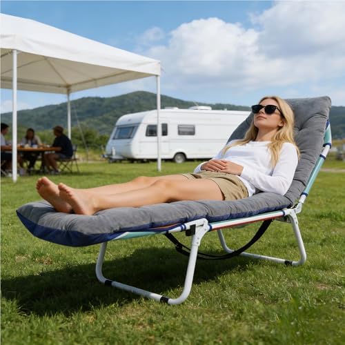 LILYPELLE Folding Camping Cot, Extra Wide Heavy Duty Sleeping Cots - Image 2