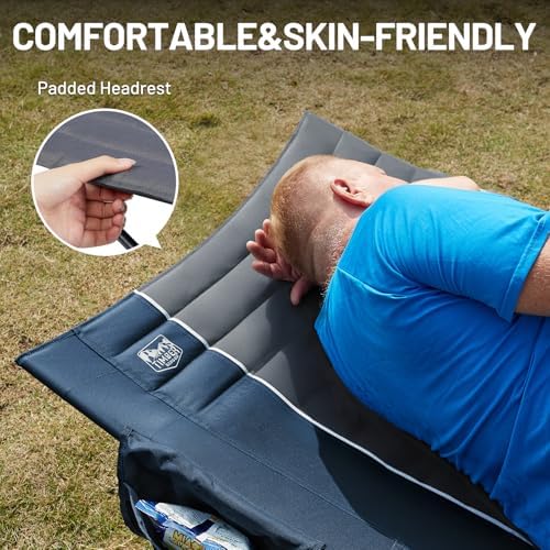 TIMBER RIDGE 31.8" W Extra Wide Heavy Duty Camping Cot for Adult, XL Cots - Image 5