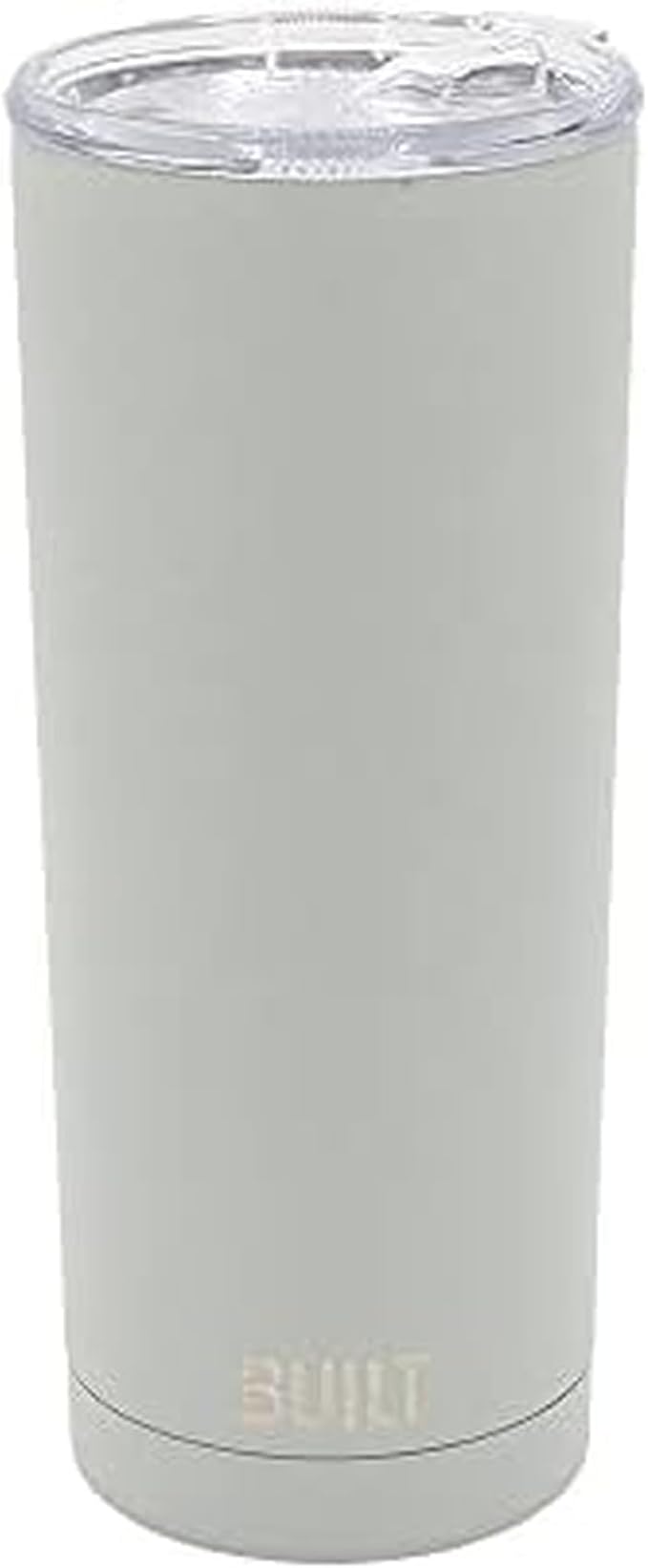 BUILT 20 Ounce Double Wall Vacuum Sealed Stainless Steel Coffee and Water Tumbler Easy to Clean Tritan Lid with Rotating Splash Guard, Storm Gray,5286360 by Built