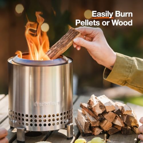 Solo Stove Mesa XL, 7 Inch Tabletop Fire Pit with Stand - Smokeless, Stainless Steel Fire Pit for Camping, Outdoor & Patio- Wood Burning or Pellet Fueled Portable Bonfire, 2.3lbs, Water - Image 5