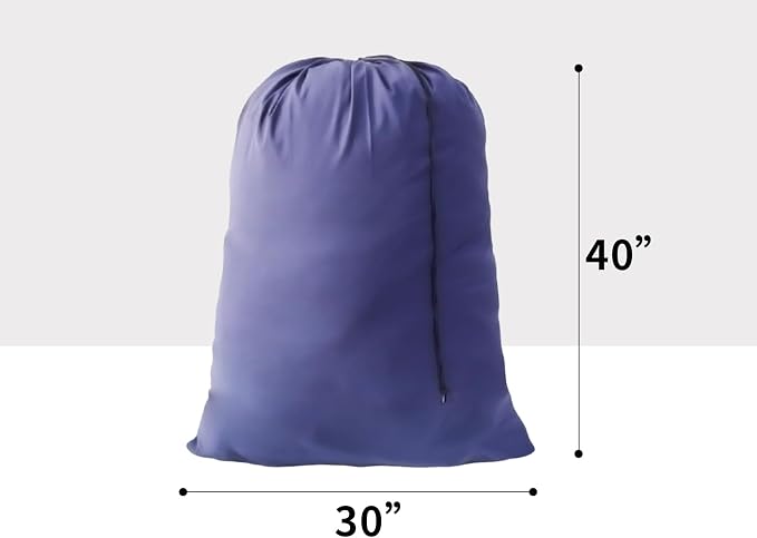 Extra Large Laundry Bag Blue 30"x40" Dirty Clothes Organizer - Image 3