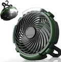 ASNUG Camping Fan with LED Lantern, 6000mAh Battery Operated Rechargeable Fan, 3 Speeds,180° Rotation, Portable Desk Fan with Hanging Hook, Tent Fan for Travel Camping Outdoor Fishing by ASNUG
