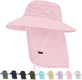 Sun Hats for Men Women, UPF50+ Protection Safari Hat, Wide Brim Fishing Hat by Rosoz